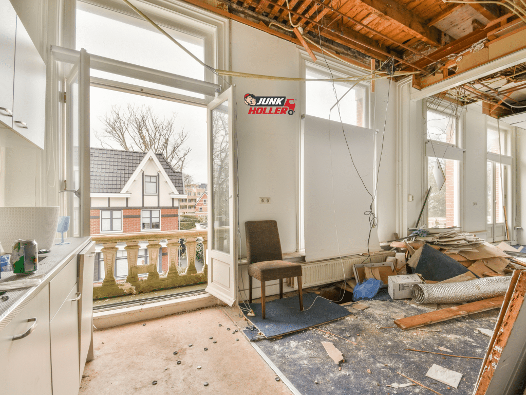 A home renovation and restoration of debris in Boise, Idaho.