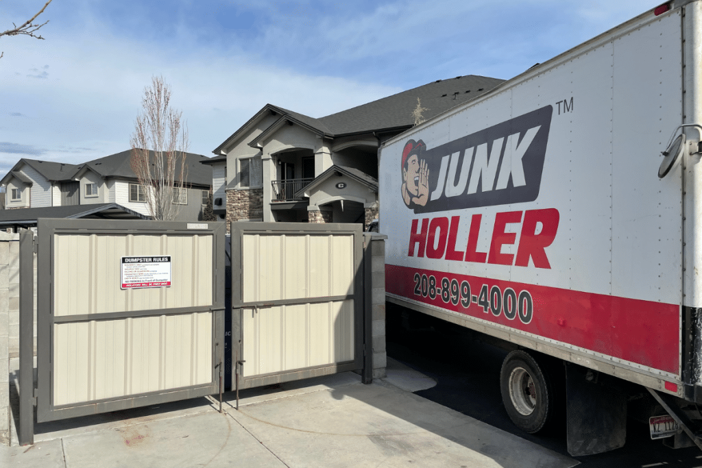Junk Holler providing professional junk removal services in Eagle, Idaho.