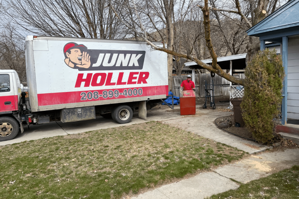 Junk Holler providing professional junk removal services in Hidden Springs, Idaho.