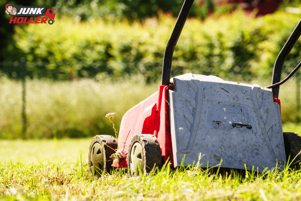 An old lawnmower to be recycled by Junk Holler in Boise, Idaho.