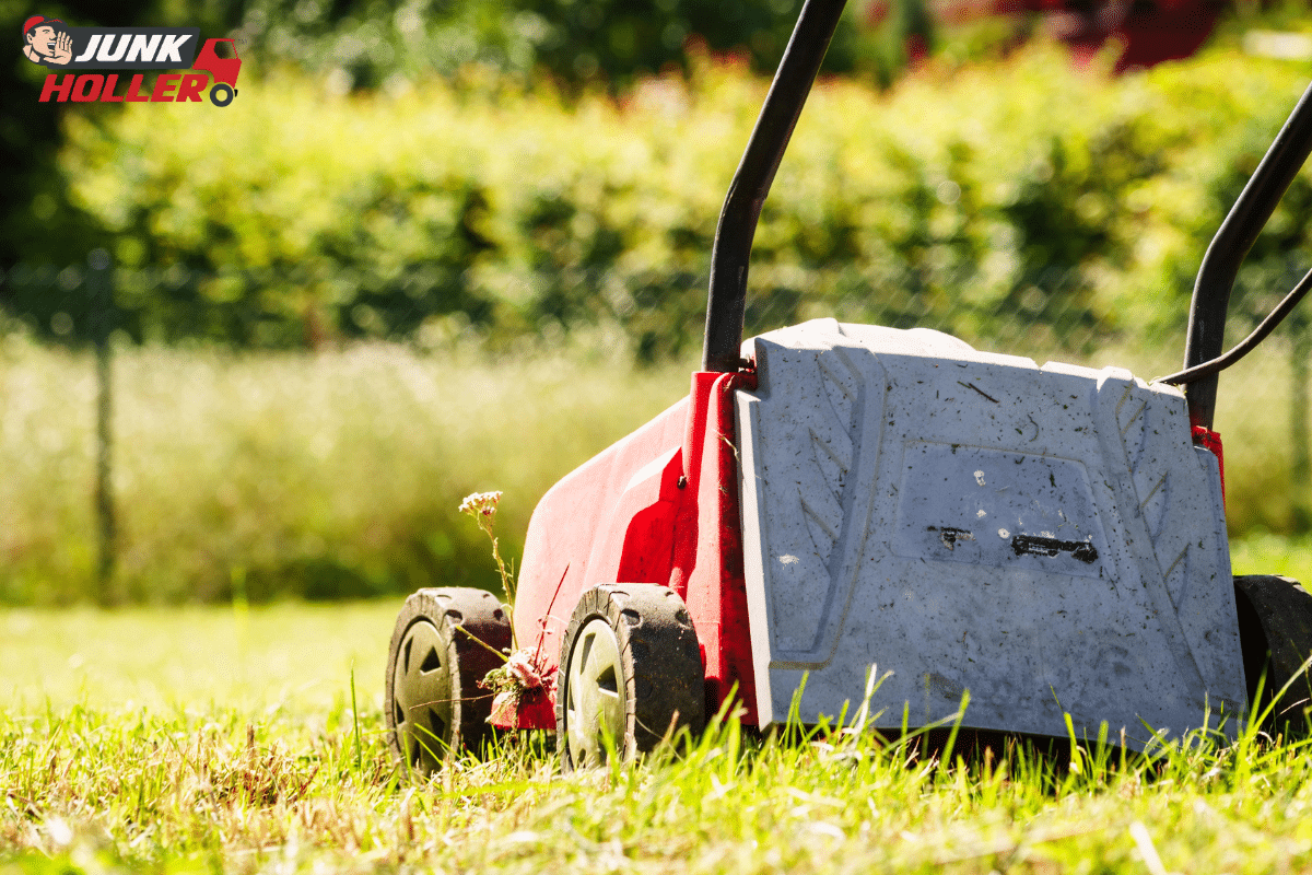 An old lawnmower to be recycled by Junk Holler in Boise, Idaho.