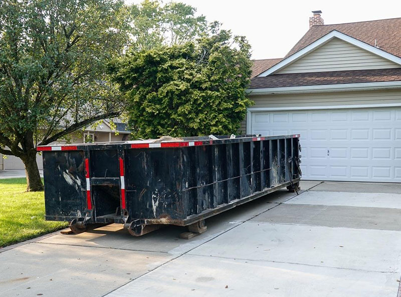 Empty dumpster ready to be filled and removed by a professional company in Boise, Idaho.